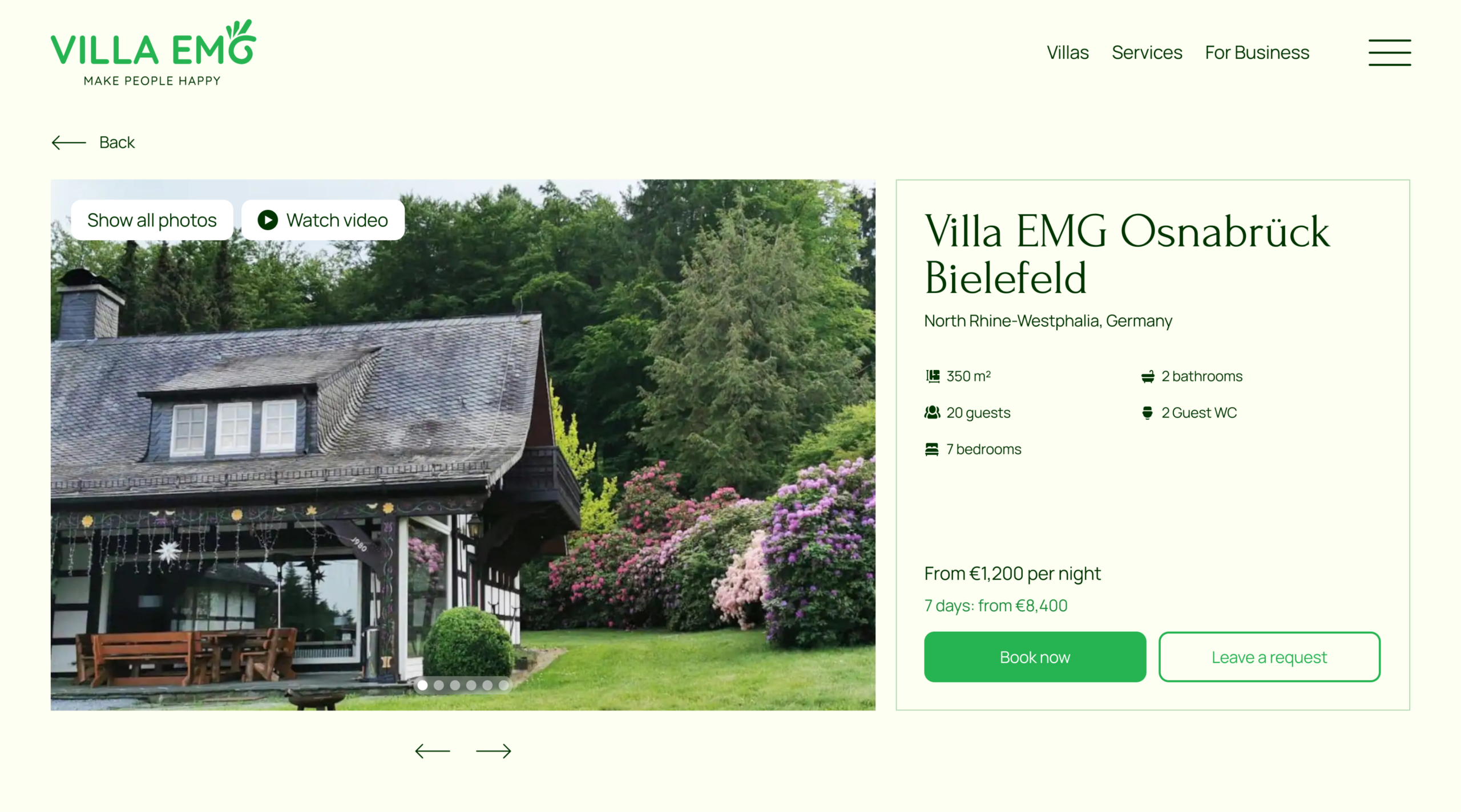 Platform Villa emg