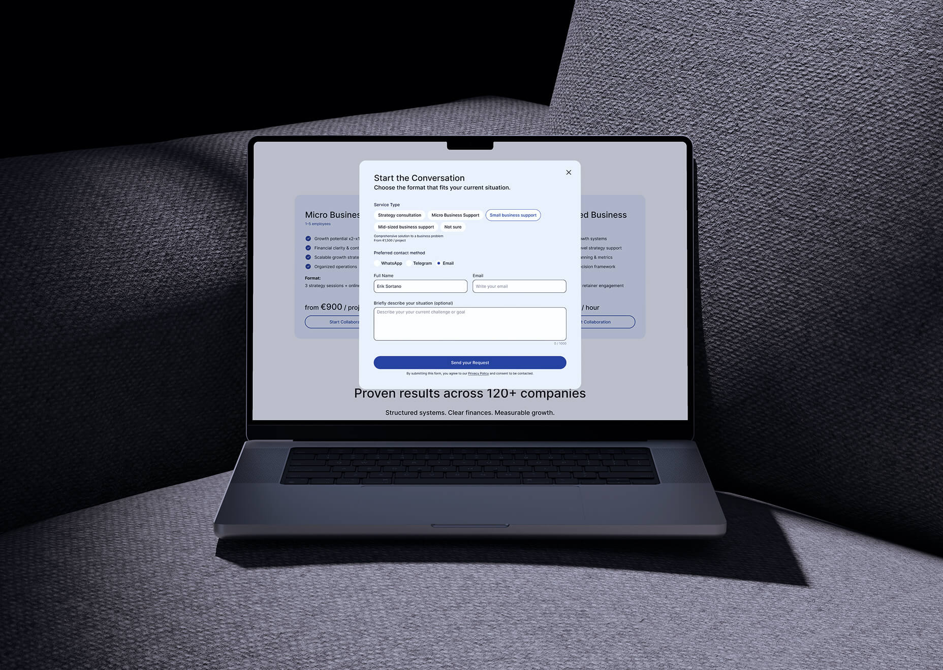 BUSINESS CONSULTING WEBSITE
