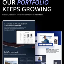 Every project comes with its own challenges, and that’s exactly what keeps our work interesting. Explore the full case studies on Behance & Dribbble, links in bio