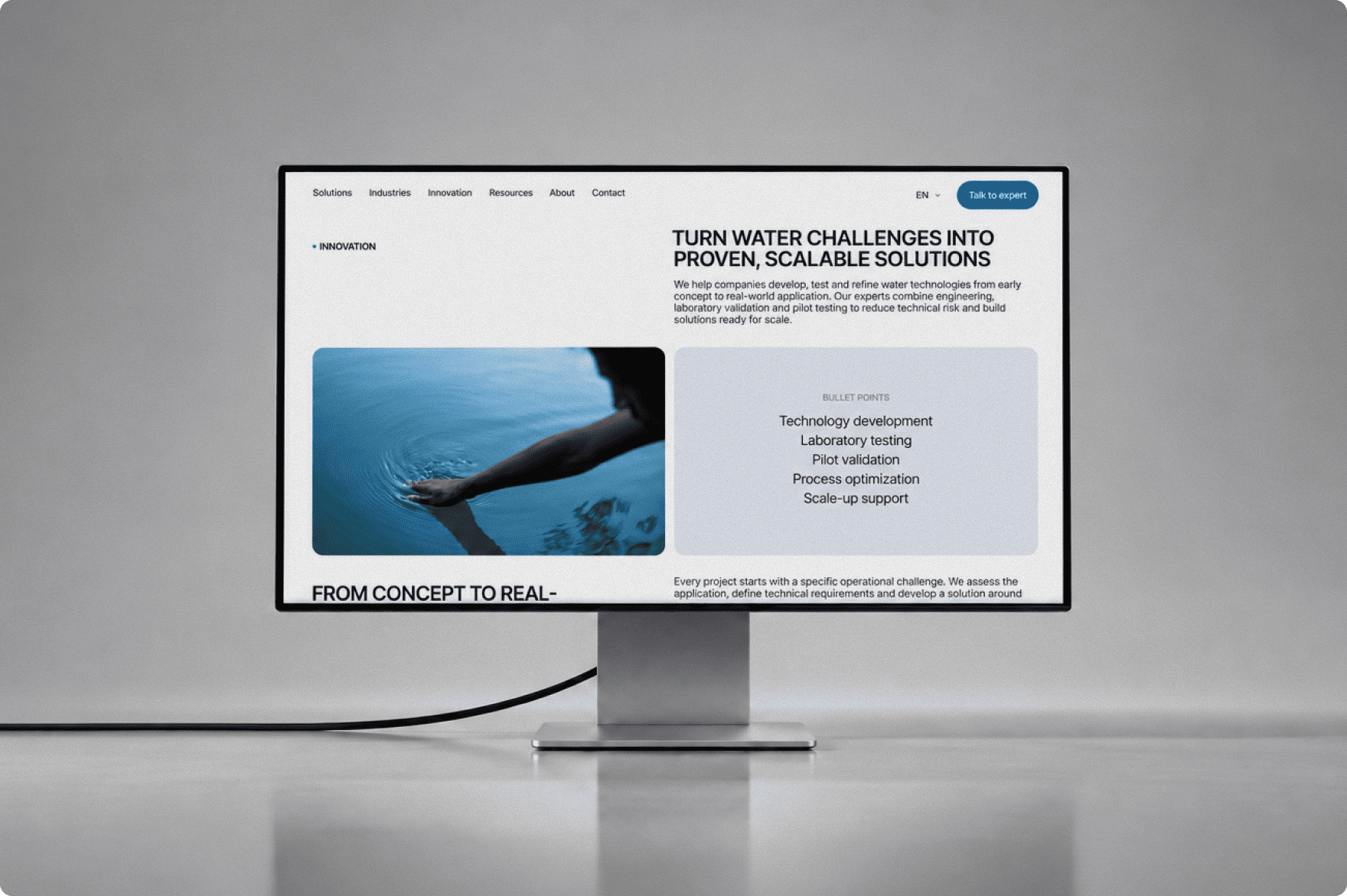 Corporate website white-label