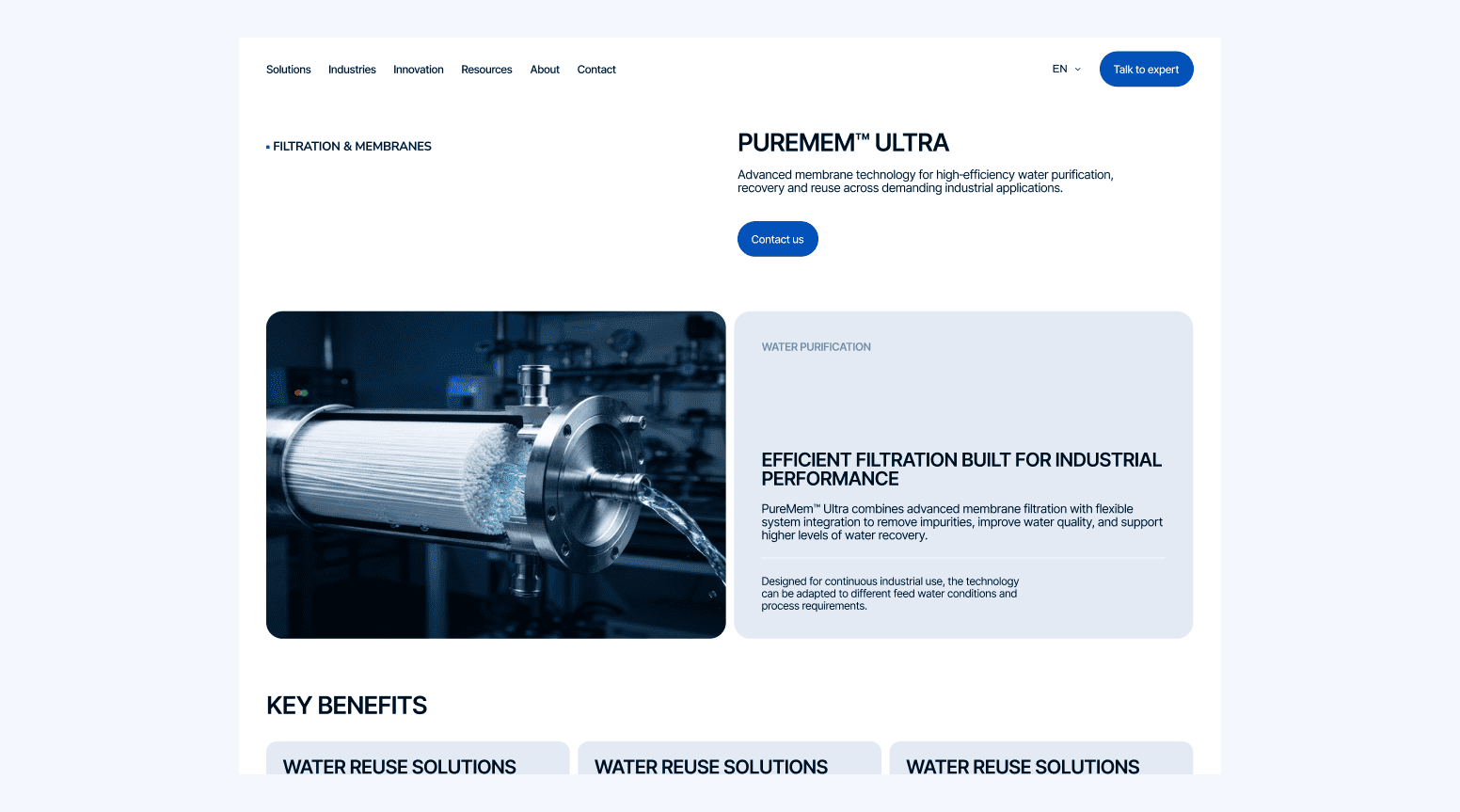 Corporate website white-label