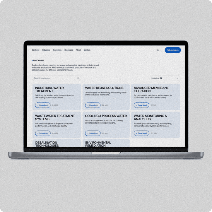 Corporate website white-label