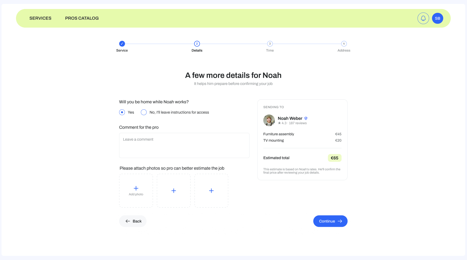 Services marketplace white-label