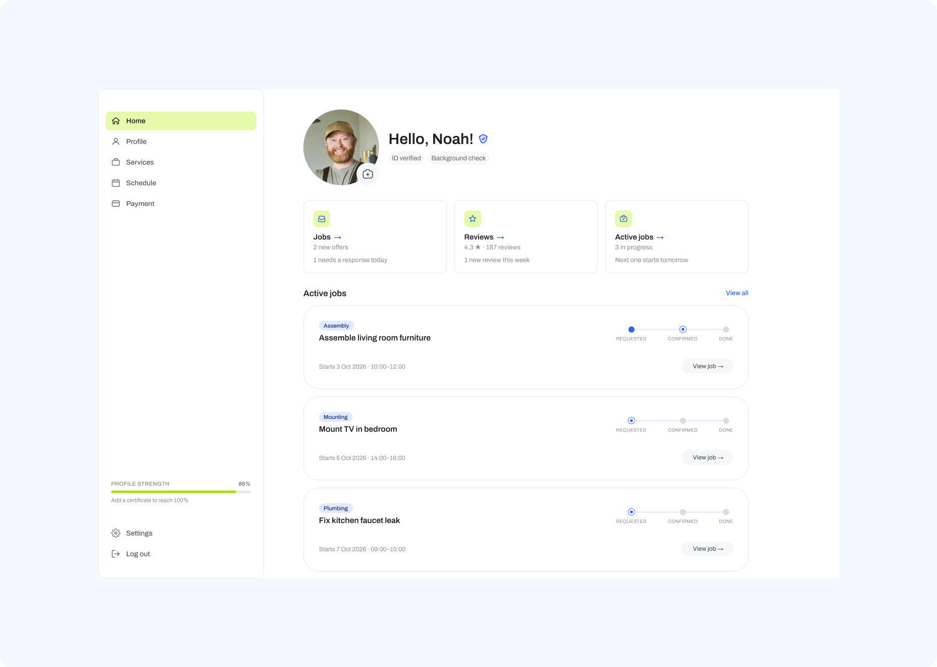 Services marketplace white-label